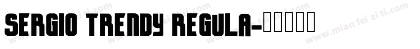 Sergio Trendy Regula字体转换